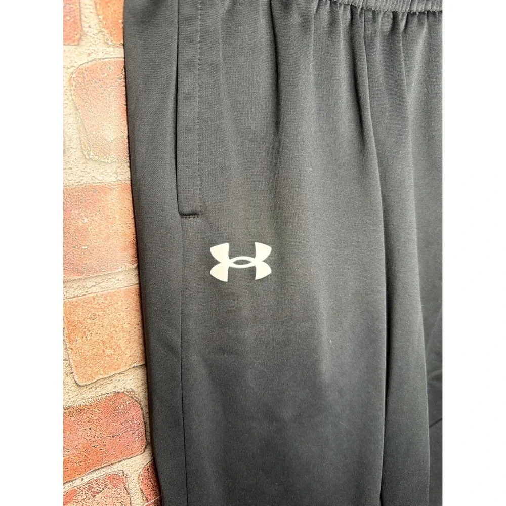 Under Armour Boys Black Fleece Joggers Loose Fit‎ Sweatpants Youth Large YL